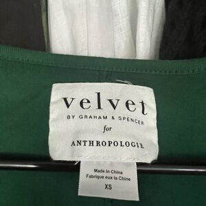 Velvet by Anthro green dress
